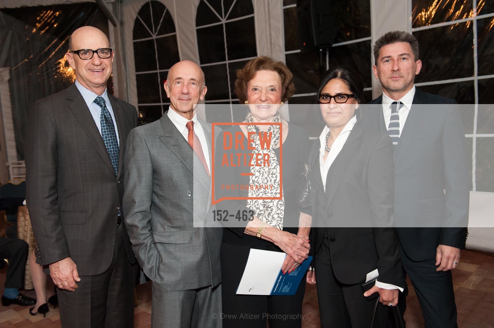 Bob Fisher, Len Fritz, Doris Fisher, Jasleen Kukreja, Mark Brzezinski, Photo #152-463
