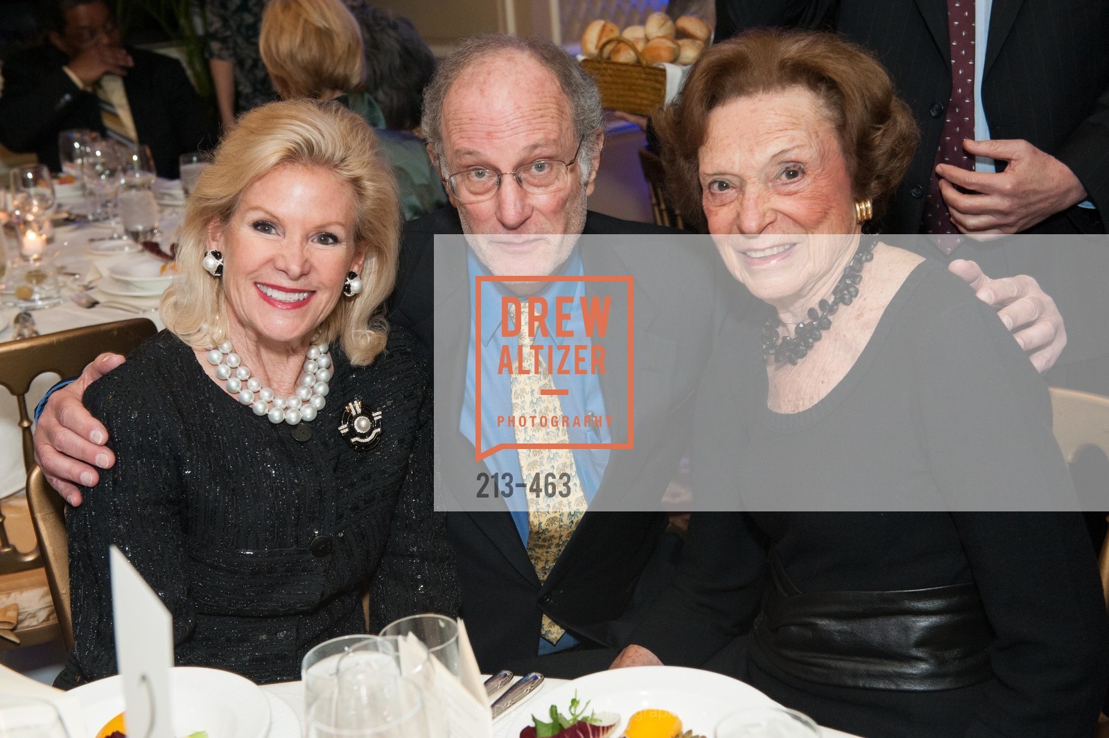 Dede Wilsey, Jeffrey Golden, Doris Fisher, UCSF Nina Ireland Program for Lung Health Dinner, US. The Terrace Room, The Ritz-Carlton Hotel, January 15th, 2014,Drew Altizer, Drew Altizer Photography, full-service agency, private events, San Francisco photographer, photographer california