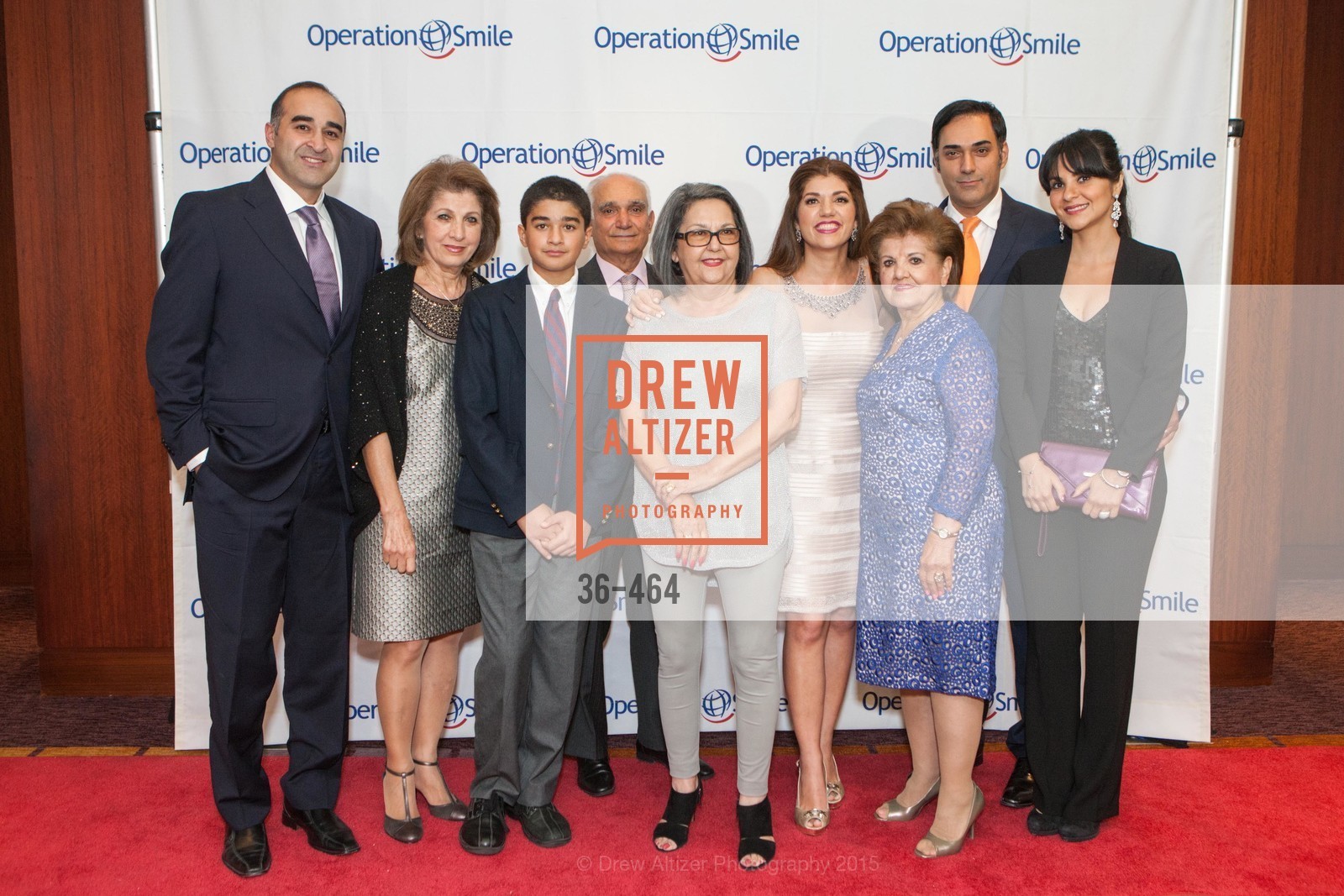 Kian Farzaneh, Azarni Jaleh, Nicholas Farzaneh, Hamid Alavian, Shahin Ghassnou, Shabnam Farzaneh, Pani Azarni, Hooman Romaghi, Gelaleh Romaghi, Operation Smile Presents THE SAN FRANCISCO 2015 SMILE GALA, InterContinental Hotel, November 7th, 2015,Drew Altizer, Drew Altizer Photography, full-service agency, private events, San Francisco photographer, photographer california