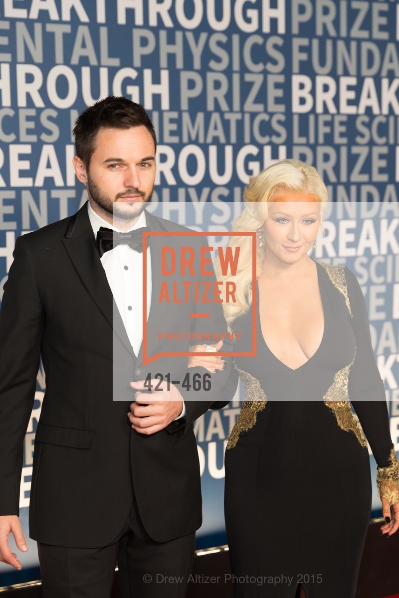 Matthew Rutler, Christina Aguilera, THE BREAKTHROUGH PRIZE Hosted By Seth MacFarlane, Ames Research Center. Ames Research Center, . Naval Air Station, Moffett Field, November 8th, 2015, Photo #421-466 Matthew Rutler, Christina Aguilera, Photo #421-466