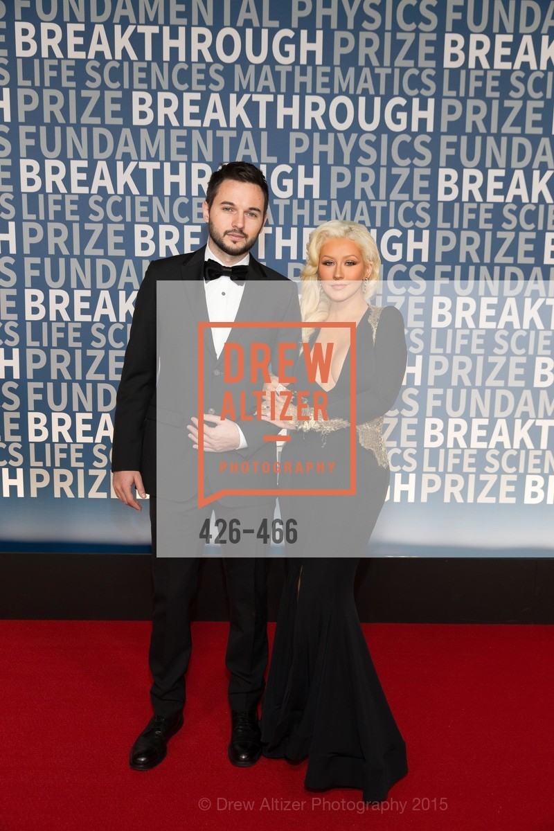 Matthew Rutler, Christina Aguilera, THE BREAKTHROUGH PRIZE Hosted By Seth MacFarlane, Ames Research Center. Naval Air Station, Moffett Field, November 8th, 2015,Drew Altizer, Drew Altizer Photography, full-service agency, private events, San Francisco photographer, photographer california