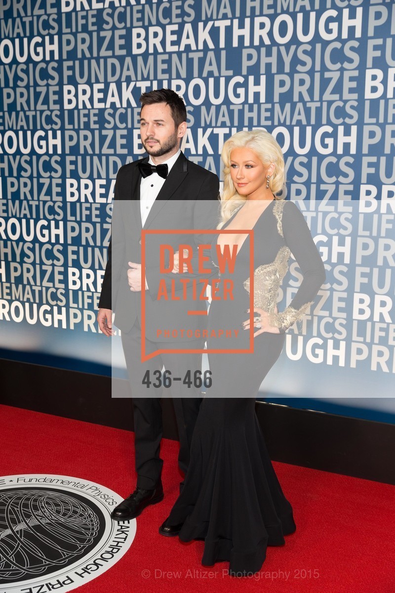 Matthew Rutler, Christina Aguilera, THE BREAKTHROUGH PRIZE Hosted By Seth MacFarlane, Ames Research Center. Ames Research Center, . Naval Air Station, Moffett Field, November 8th, 2015, Photo #436-466 Matthew Rutler, Christina Aguilera, Photo #436-466