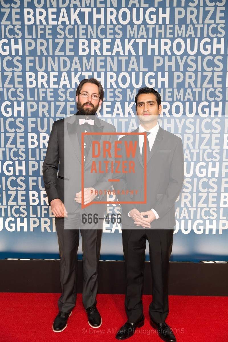 Martin Starr, Kumail Nanjiani, THE BREAKTHROUGH PRIZE Hosted By Seth MacFarlane, Ames Research Center. Naval Air Station, Moffett Field, November 8th, 2015,Drew Altizer, Drew Altizer Photography, full-service agency, private events, San Francisco photographer, photographer california