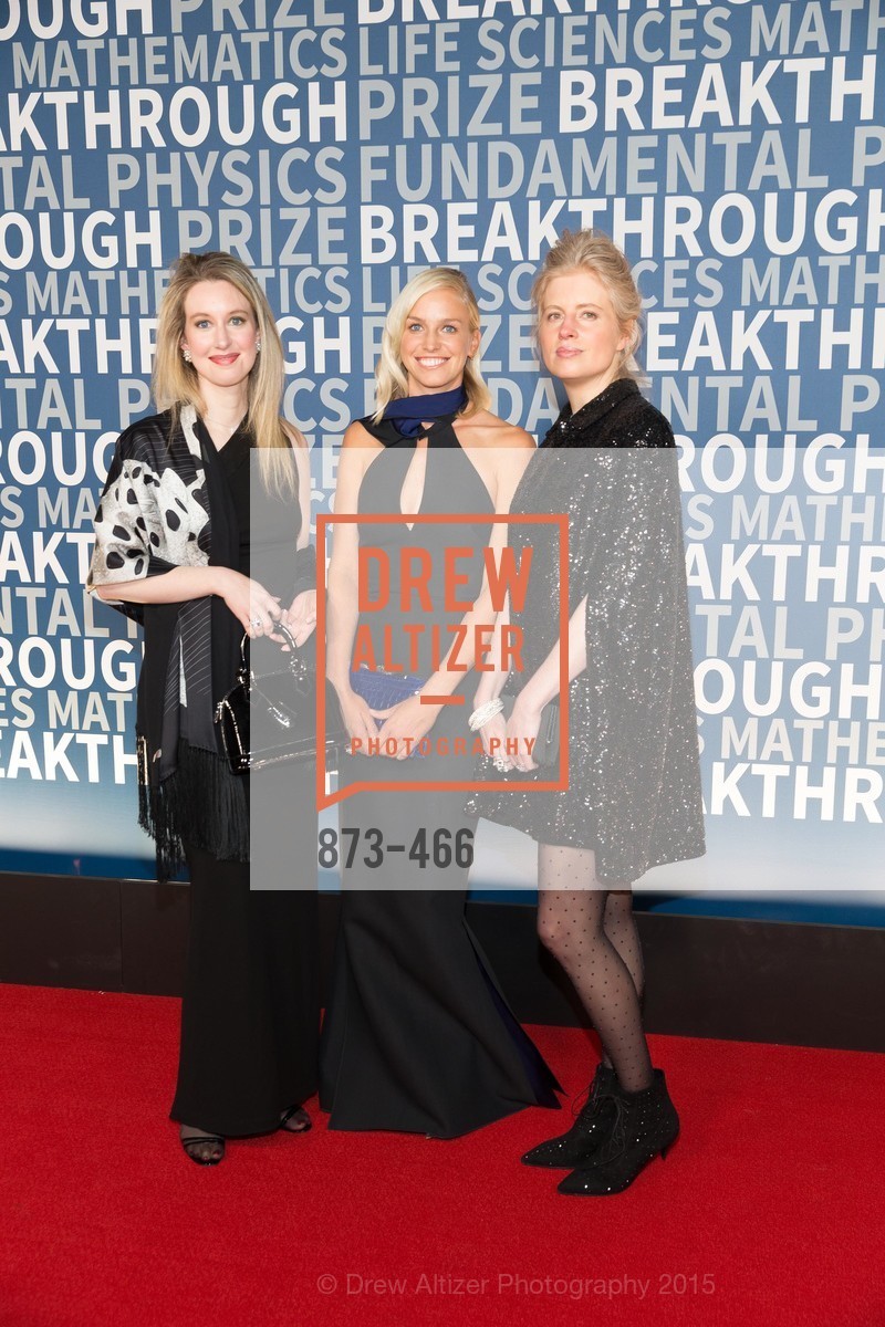Elizaberth Holmes, Lucy Page, Laura Arrillaga-Andreessen, THE BREAKTHROUGH PRIZE Hosted By Seth MacFarlane, Ames Research Center. Naval Air Station, Moffett Field, November 8th, 2015