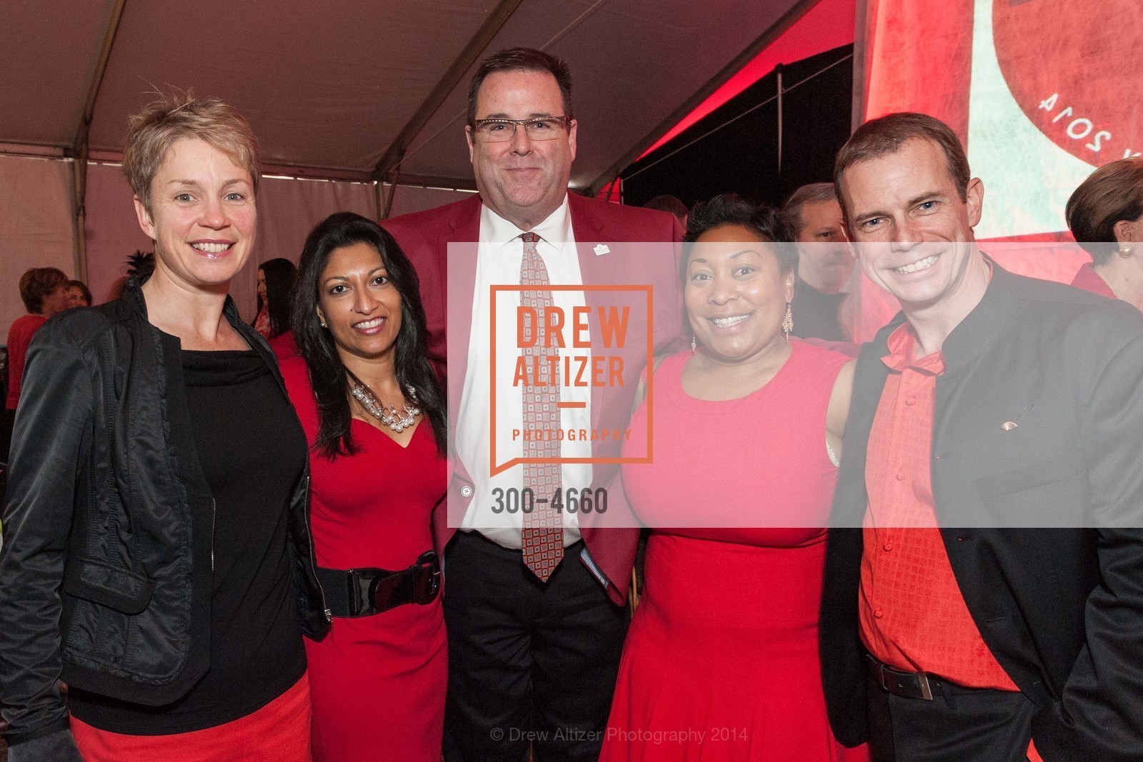 Ellen Catarnley, Nelum Gunewardane, Kevin Carroll, Gwyneth Borden, Donald Bowman, Third Annual Go Red Strut 2014 Presented by WELLS FARGO in Support of the AMERICAN HEART ASSOCIATION, US, February 7th, 2014, Photo #300-4660 Ellen Catarnley, Nelum Gunewardane, Kevin Carroll, Gwyneth Borden, Donald Bowman, Photo #300-4660
