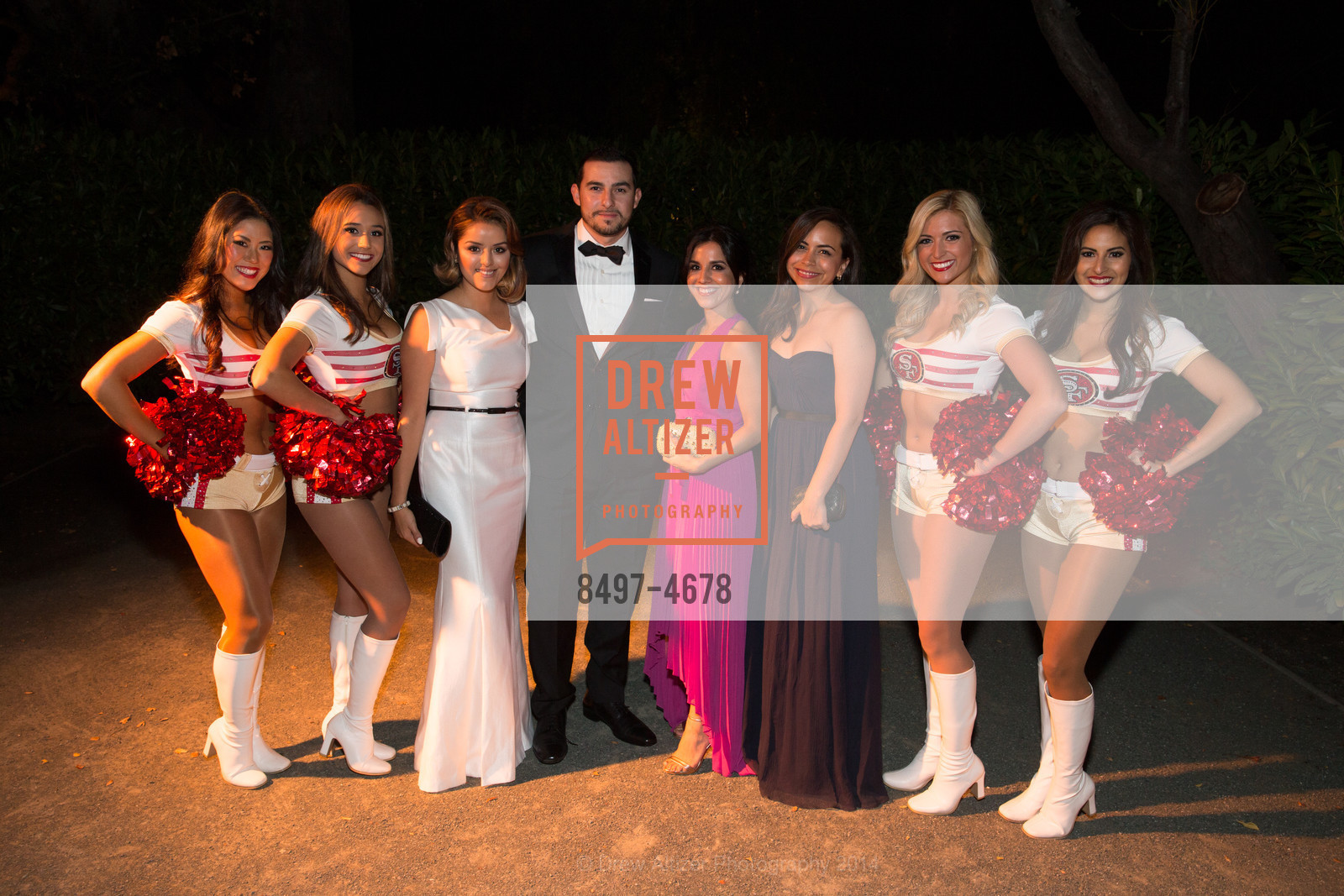 Nicole Ramirez, Eliseo Estrada, Frida Garzaro, Maria Garzaro, SUPERBALL Benefiting 49ers Foundation, US, September 26th, 2014, Photo #8497-4678 Nicole Ramirez, Eliseo Estrada, Frida Garzaro, Maria Garzaro, Photo #8497-4678