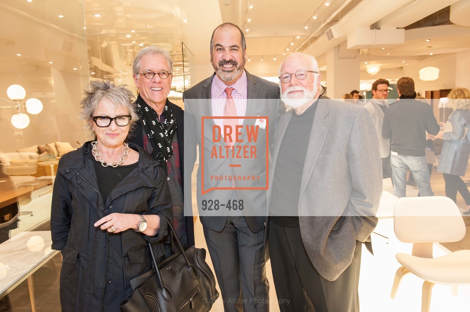 Jennifer Morla, Rob Forbes, John Edelman, Kit Hinrichs, DESIGN WITHIN REACH Studio Opening, US. US, . US, Photo #928-468 Jennifer Morla, Rob Forbes, John Edelman, Kit Hinrichs, Photo #928-468
