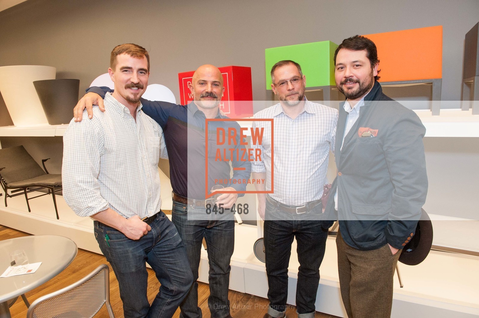 Brewster McCall, Laith Sayigh, Tom Thomas, Brandon Hernandez, DESIGN WITHIN REACH Studio Opening, US. US, January 21st, 2014,Drew Altizer, Drew Altizer Photography, full-service agency, private events, San Francisco photographer, photographer california