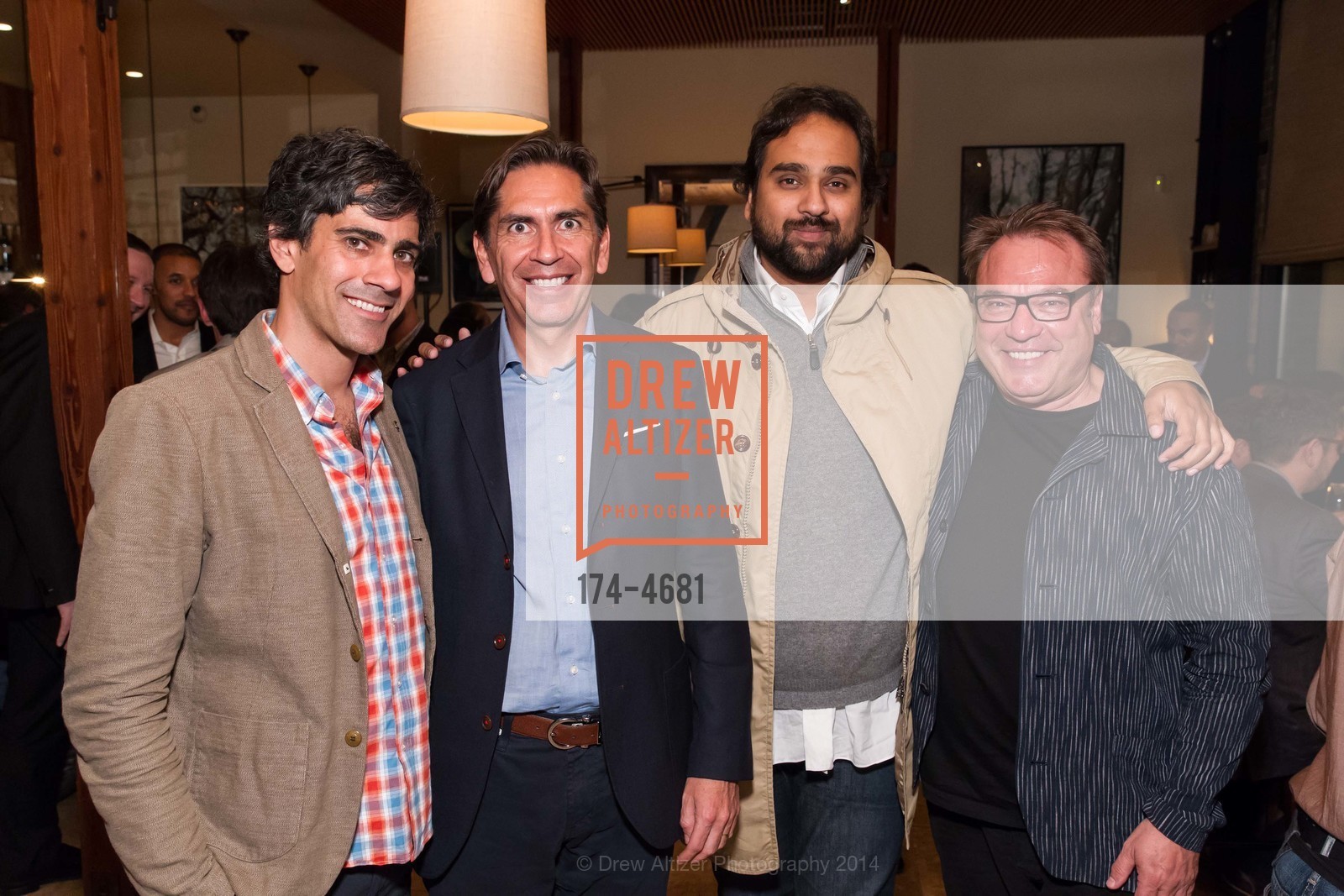 Jeremy Stoppelman, Jorge Ruiz, Hosain Rahman, Stanlee Gatti, CITIBANK + FOG Kickoff Dinner, US, December 3rd, 2014, Photo #174-4681 Jeremy Stoppelman, Jorge Ruiz, Hosain Rahman, Stanlee Gatti, Photo #174-4681