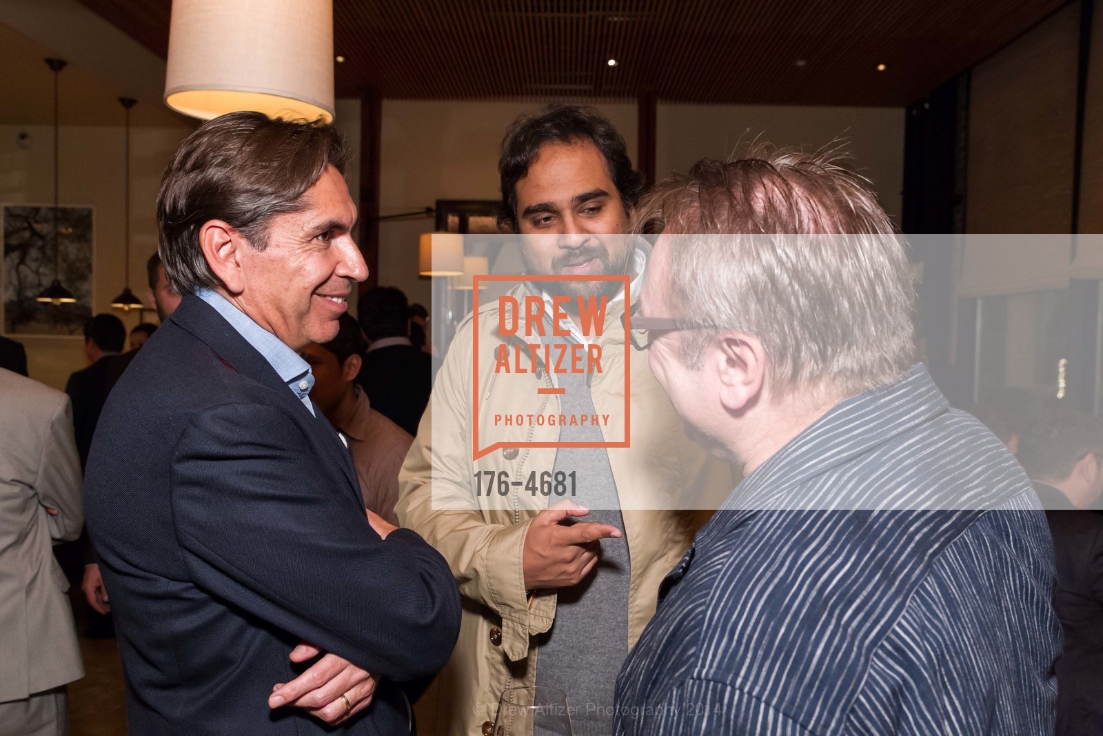 Jorge Ruiz, Hosain Rahman, Stanlee Gatti, CITIBANK + FOG Kickoff Dinner, US, December 3rd, 2014, Photo #176-4681 Jorge Ruiz, Hosain Rahman, Stanlee Gatti, Photo #176-4681