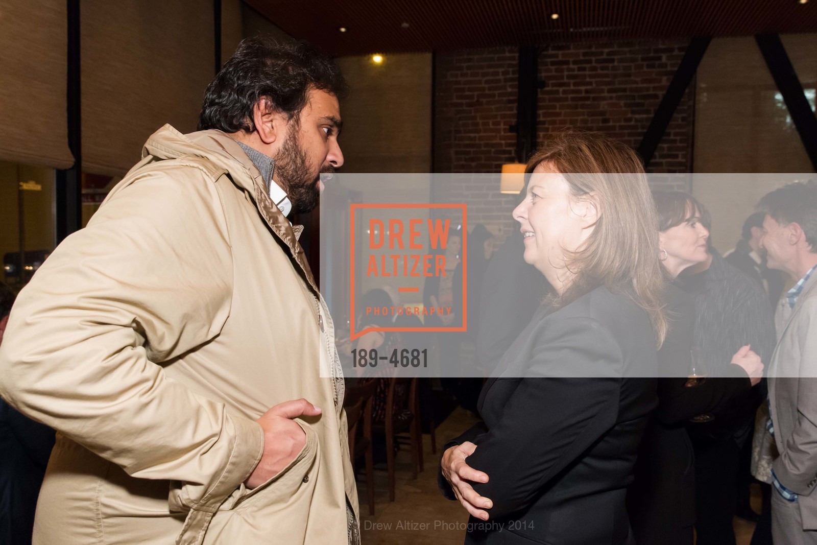 Hosain Rahman, Lindsay Tusk, CITIBANK + FOG Kickoff Dinner, US, December 3rd, 2014, Photo #189-4681 Hosain Rahman, Lindsay Tusk, Photo #189-4681
