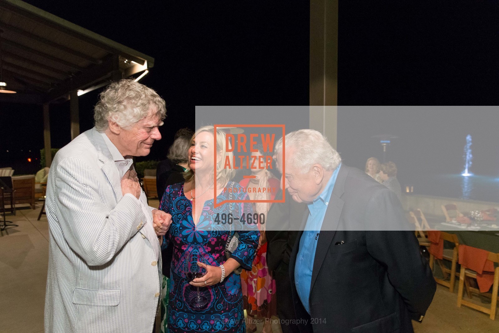 Gordon Getty, Lisa McCubbin, Clint Hill, FESTIVAL DEL SOLE Patrons Dinner at ALPHA OMEGA, US, July 17th, 2014, Photo #496-4690 Gordon Getty, Lisa McCubbin, Clint Hill, Photo #496-4690