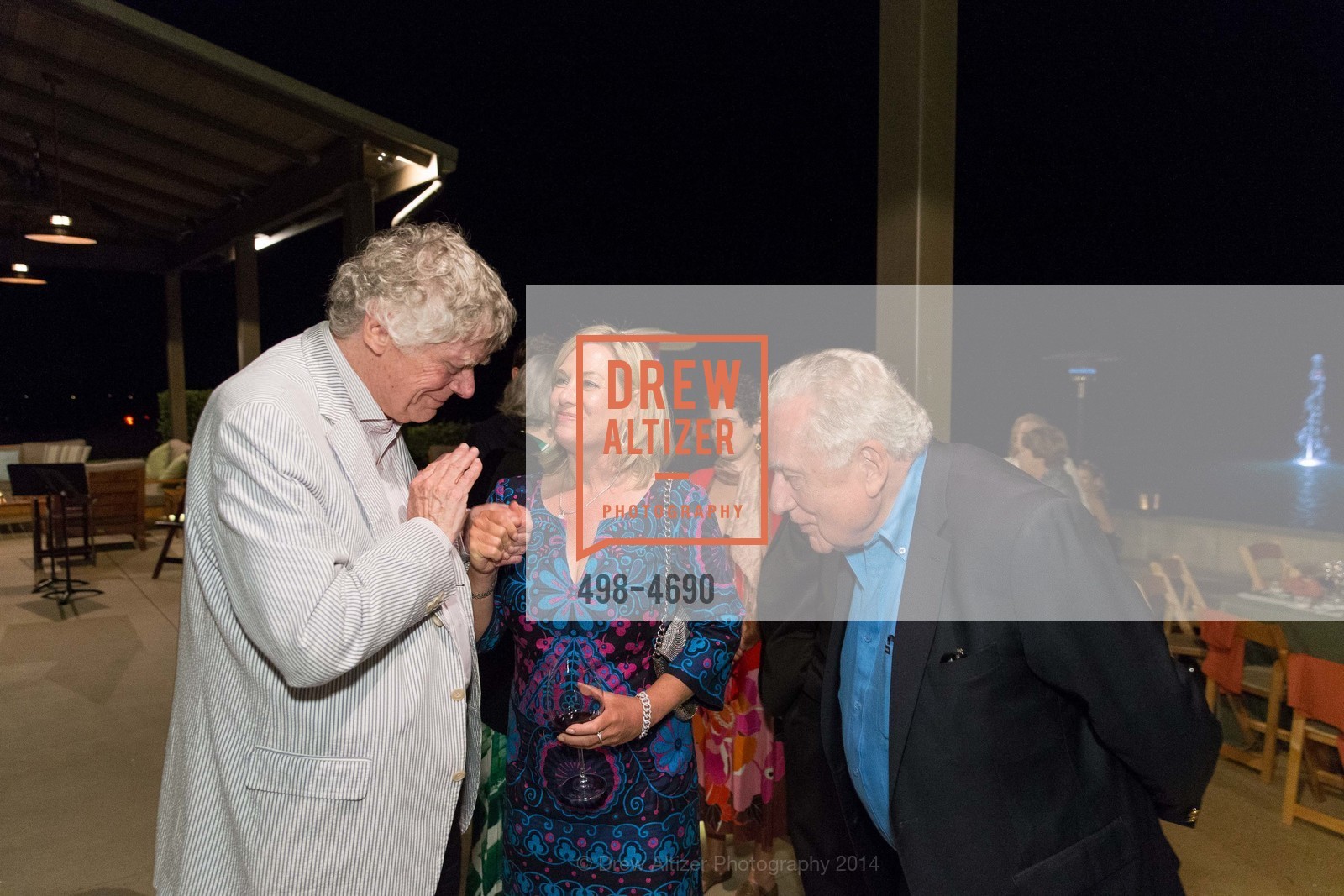 Gordon P. Getty, Lisa McCubbin, Clint Hill, FESTIVAL DEL SOLE Patrons Dinner at ALPHA OMEGA, US, July 17th, 2014, Photo #498-4690 Gordon P. Getty, Lisa McCubbin, Clint Hill, Photo #498-4690