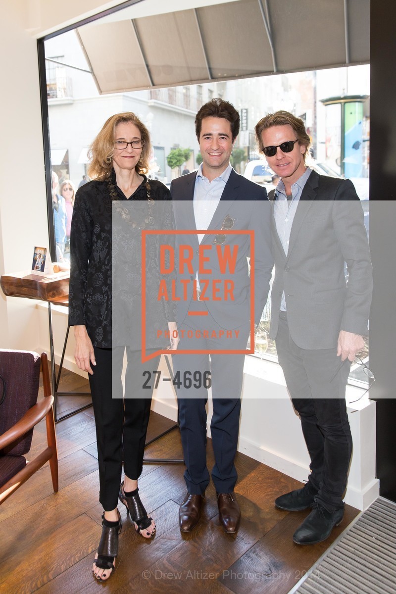Jennifer Biederbeck, Jeremiah Evarts, David Schulte, OLIVER PEOPLE San Francisco Store Opening, US, March 13th, 2014, Photo #27-4696 Jennifer Biederbeck, Jeremiah Evarts, David Schulte, Photo #27-4696