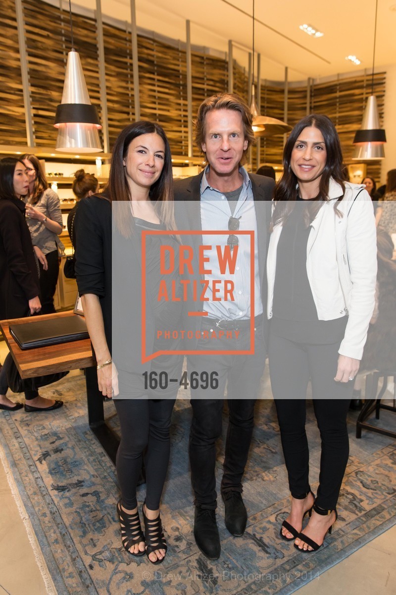 Sabrina Buell, David Schulte, Liza Cannata, OLIVER PEOPLE San Francisco Store Opening, US, March 13th, 2014, Photo #160-4696 Sabrina Buell, David Schulte, Liza Cannata, Photo #160-4696
