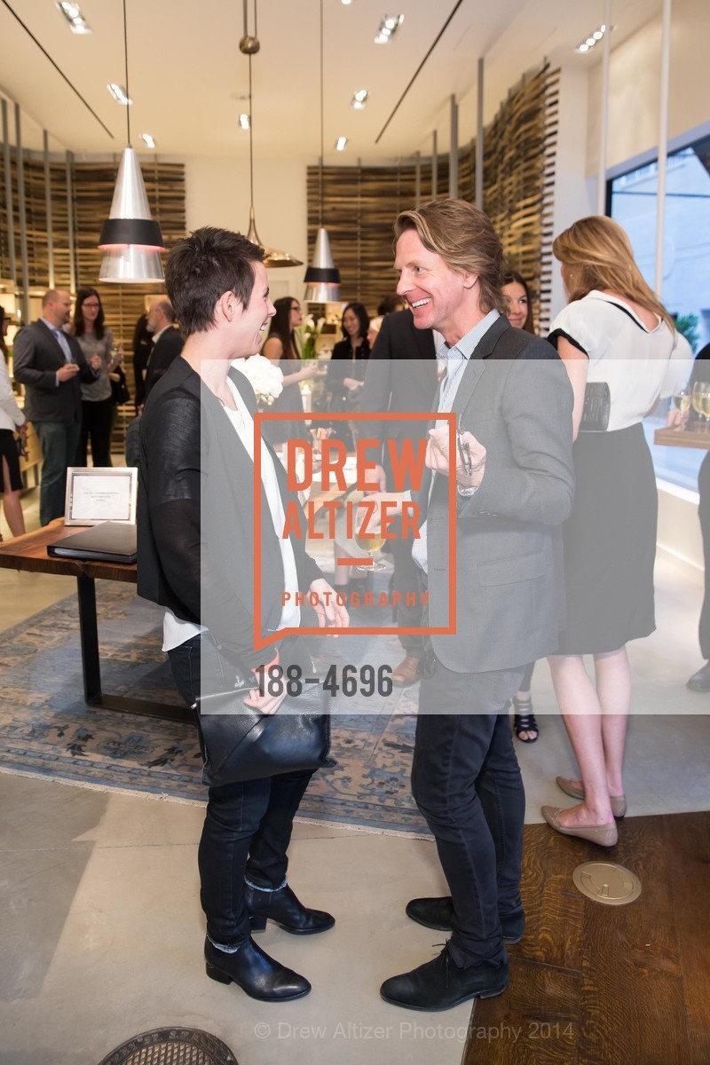 Jessica Silverman, David Schulte, OLIVER PEOPLE San Francisco Store Opening, US, March 13th, 2014, Photo #188-4696 Jessica Silverman, David Schulte, Photo #188-4696
