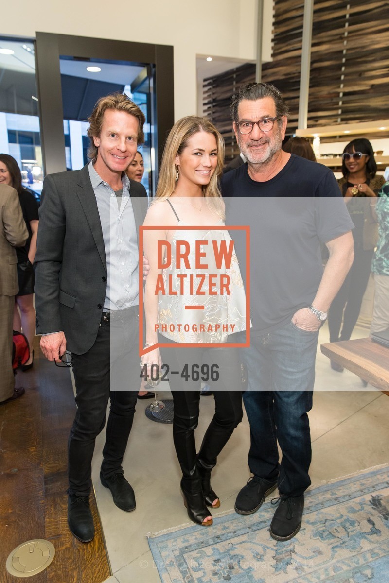 David Schulte, Amanda Hearst, Larry Leight, OLIVER PEOPLE San Francisco Store Opening, US, March 13th, 2014, Photo #402-4696 David Schulte, Amanda Hearst, Larry Leight, Photo #402-4696