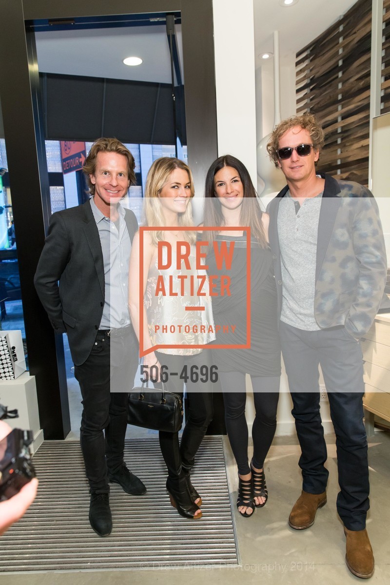 David Schulte, Amanda Hearst, Sabrina Buell, Yves Behar, OLIVER PEOPLE San Francisco Store Opening, US, March 13th, 2014, Photo #506-4696 David Schulte, Amanda Hearst, Sabrina Buell, Yves Behar, Photo #506-4696
