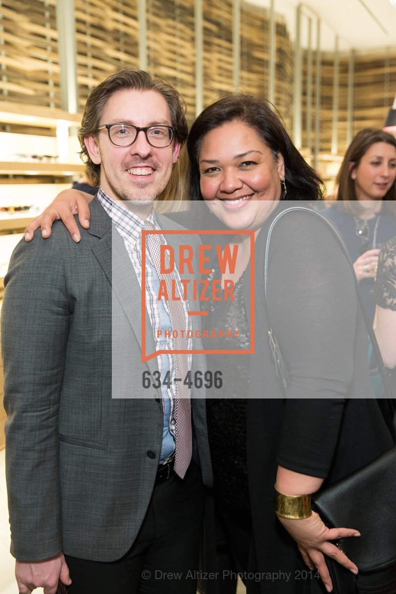 Stephen Post, Irma Haigwood, OLIVER PEOPLE San Francisco Store Opening, US, March 13th, 2014, Photo #634-4696 Stephen Post, Irma Haigwood, Photo #634-4696