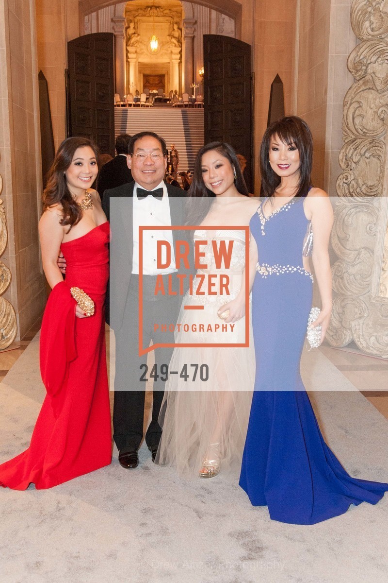 Kelsey Lee, Edward Lee, Kristen Lee, Jennifer Lee, SAN FRANCISCO BALLET Opening Night Gala: PHENOMENAL - Arrivals, US. SF City Hall, January 22nd, 2014,Drew Altizer, Drew Altizer Photography, full-service agency, private events, San Francisco photographer, photographer california