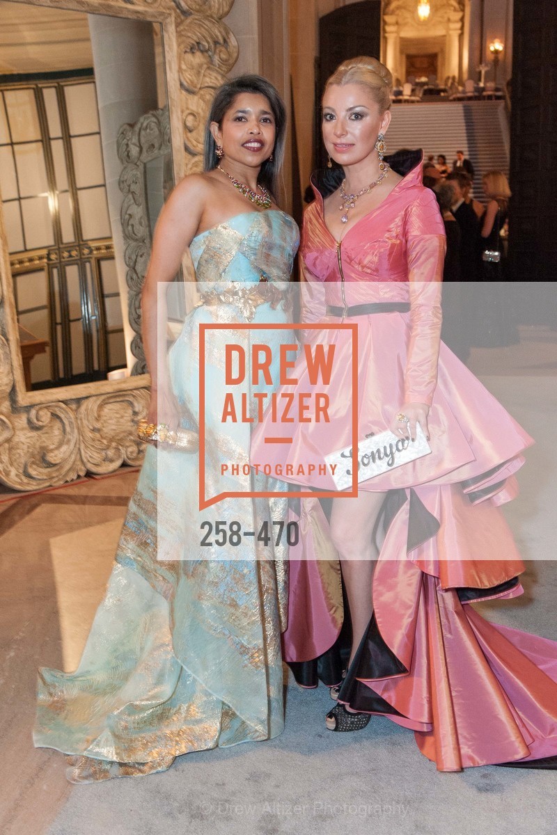 Deepa Pakianathan, Sonya Molodetskaya, SAN FRANCISCO BALLET Opening Night Gala: PHENOMENAL - Arrivals, US. SF City Hall, January 22nd, 2014,Drew Altizer, Drew Altizer Photography, full-service agency, private events, San Francisco photographer, photographer california