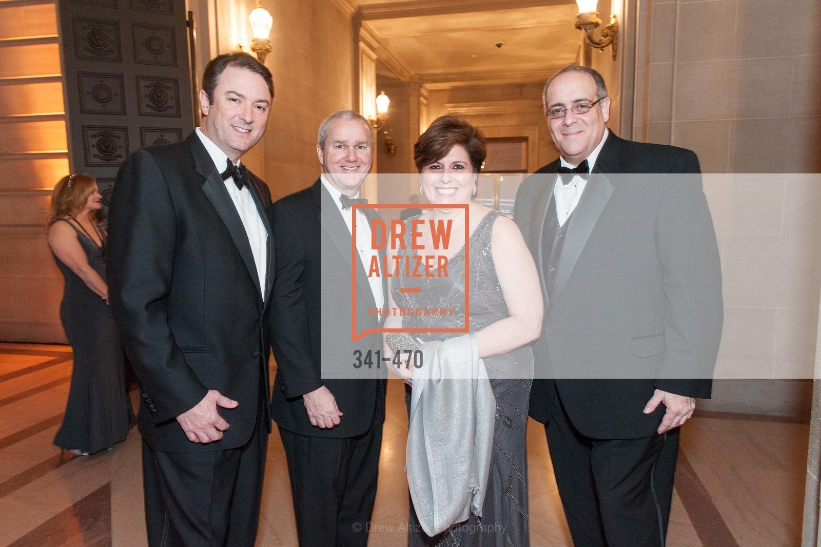 Mark Pittsey, Gerald Joyce, Laurie Wojcik, Jose Rasco, SAN FRANCISCO BALLET Opening Night Gala: PHENOMENAL - Arrivals, US. SF City Hall, Photo #341-470 Mark Pittsey, Gerald Joyce, Laurie Wojcik, Jose Rasco, Photo #341-470