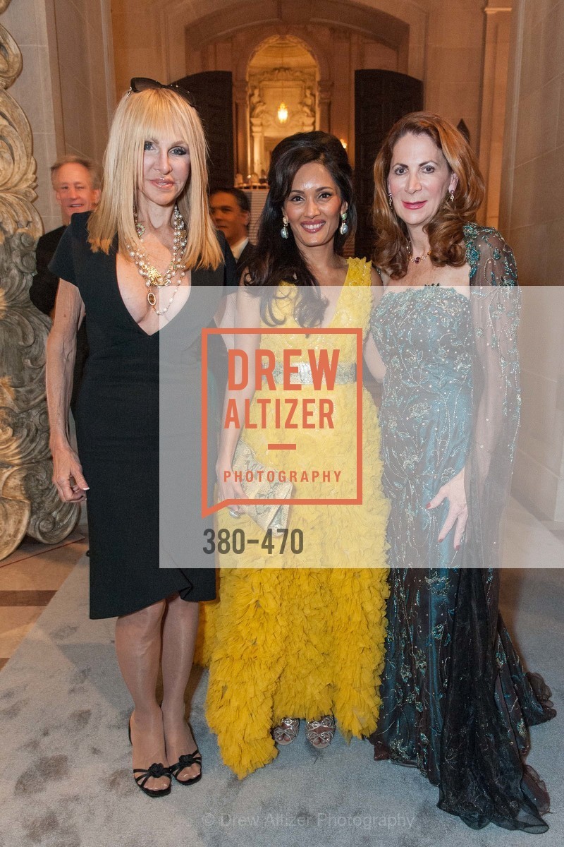 Elisabeth Laurence, Komal Shah, Patricia Ferrin Loucks, SAN FRANCISCO BALLET Opening Night Gala: PHENOMENAL - Arrivals, US. SF City Hall, January 22nd, 2014,Drew Altizer, Drew Altizer Photography, full-service agency, private events, San Francisco photographer, photographer california