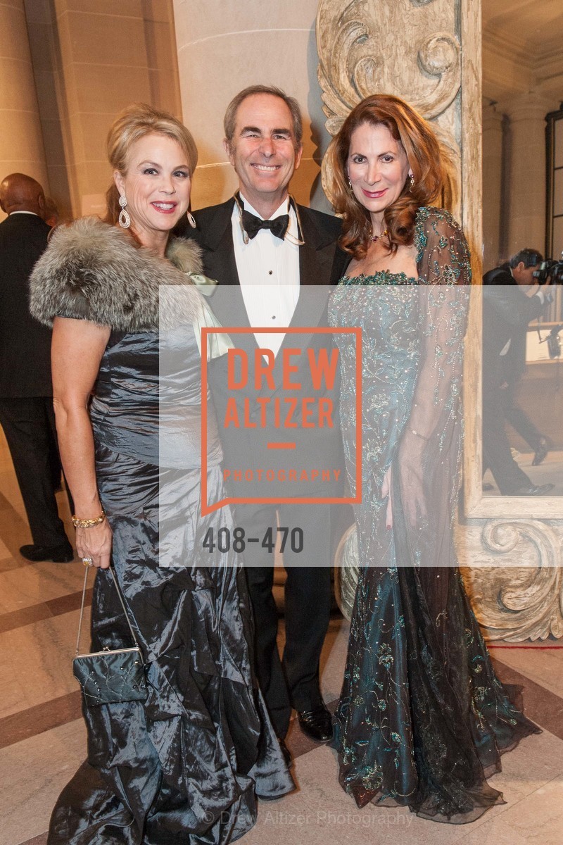 Nonie Greene, Todd Werby, Patricia Ferrin Loucks, SAN FRANCISCO BALLET Opening Night Gala: PHENOMENAL - Arrivals, US. SF City Hall, January 22nd, 2014,Drew Altizer, Drew Altizer Photography, full-service agency, private events, San Francisco photographer, photographer california