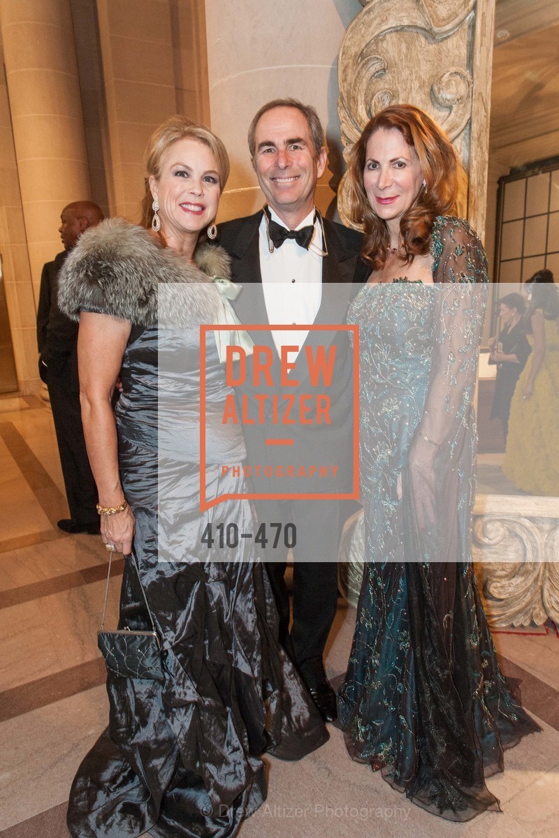 Nonie Green, Todd Werby, Patricia Ferrin Loucks, SAN FRANCISCO BALLET Opening Night Gala: PHENOMENAL - Arrivals, US. SF City Hall, January 22nd, 2014,Drew Altizer, Drew Altizer Photography, full-service agency, private events, San Francisco photographer, photographer california