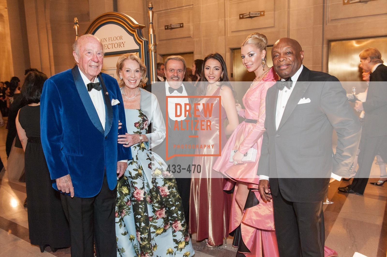 George Shultz, Charlotte Shultz, Sonya Molodetskaya, Willie Brown, SAN FRANCISCO BALLET Opening Night Gala: PHENOMENAL - Arrivals, US. SF City Hall, January 22nd, 2014,Drew Altizer, Drew Altizer Photography, full-service agency, private events, San Francisco photographer, photographer california