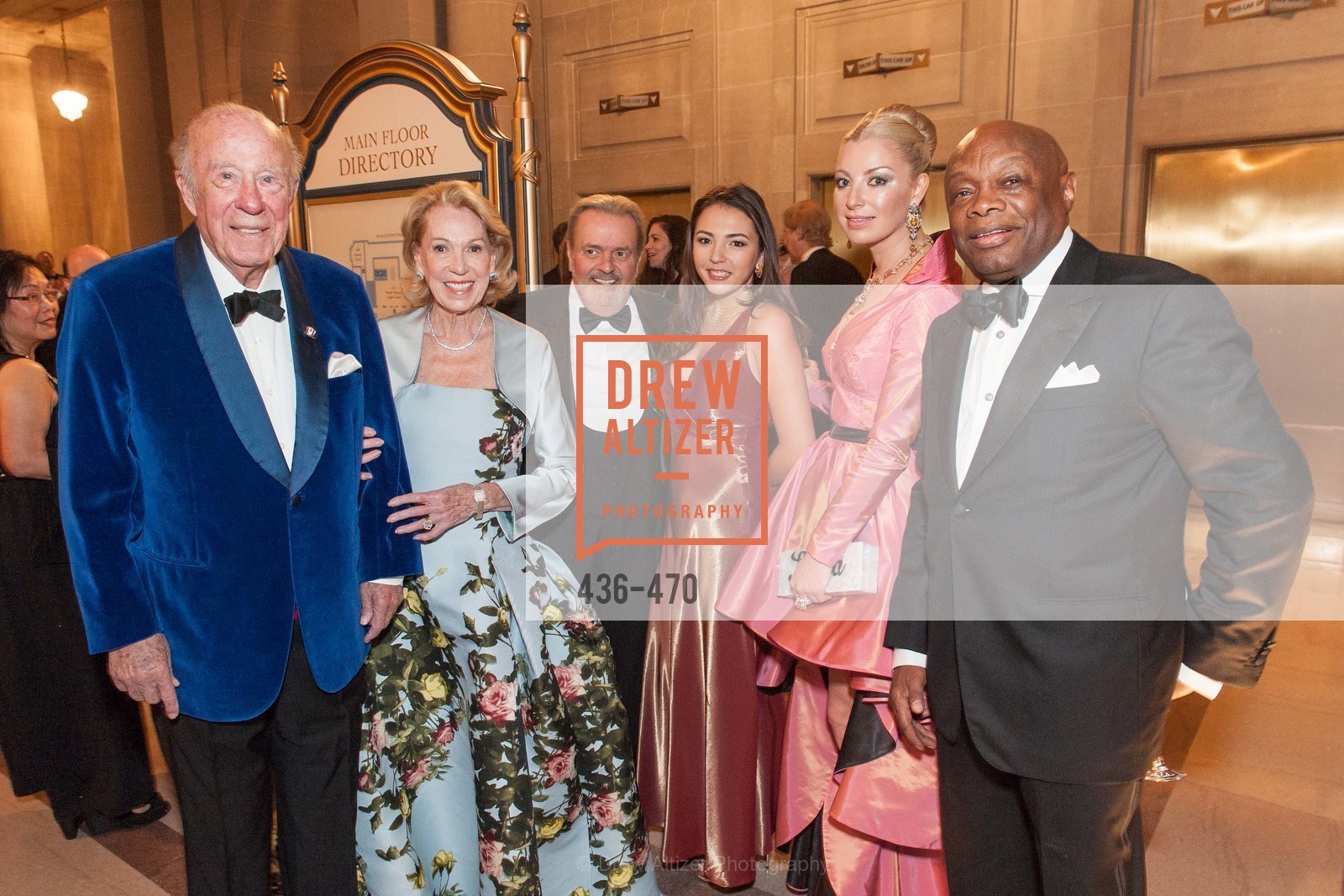 George Shultz, Charlotte Shultz, Sonya Molodetskaya, Willie Brown, SAN FRANCISCO BALLET Opening Night Gala: PHENOMENAL - Arrivals, US. SF City Hall, January 22nd, 2014,Drew Altizer, Drew Altizer Photography, full-service agency, private events, San Francisco photographer, photographer california