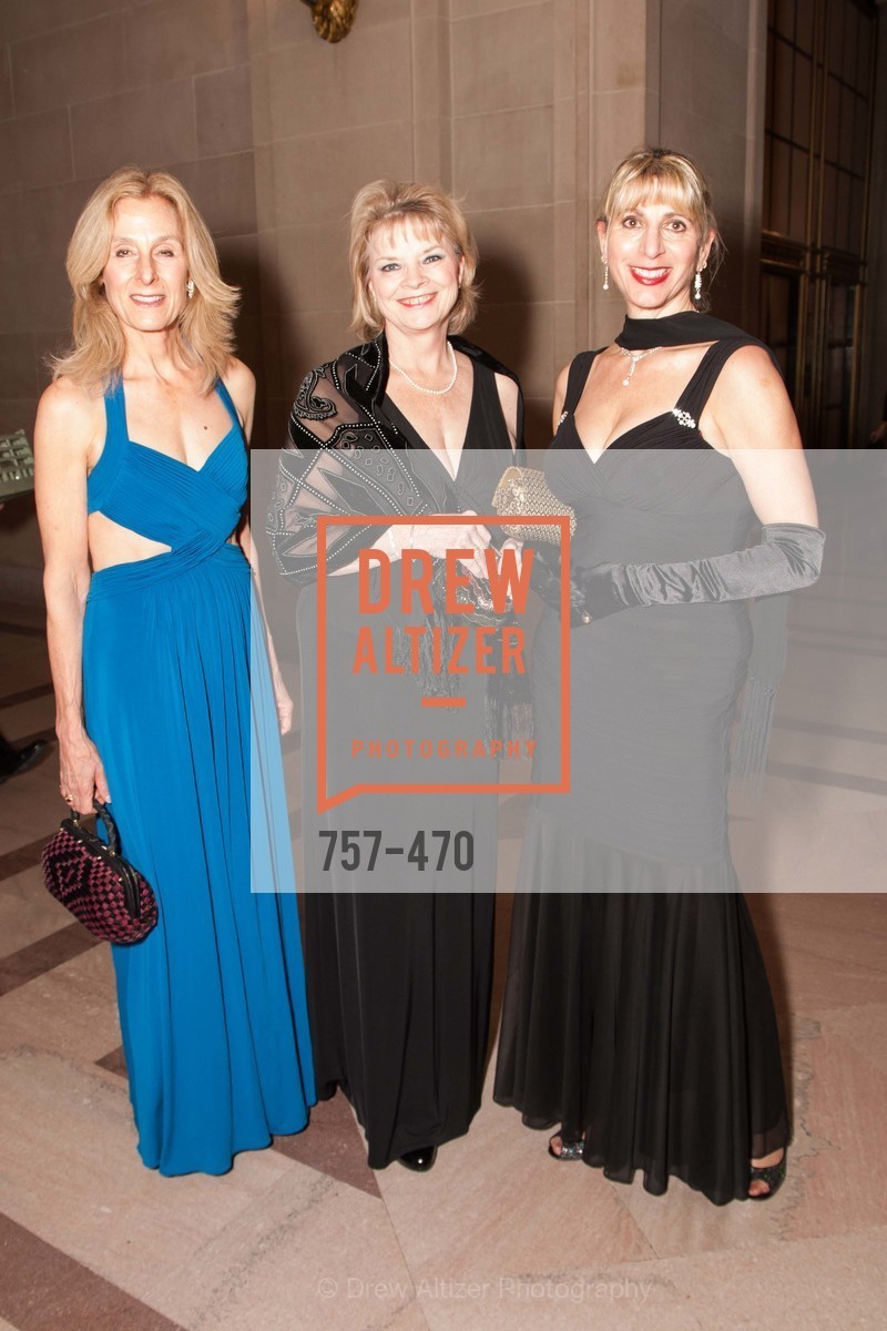 Marjorie Ammon, Margaret Berch, JoAn Smith, SAN FRANCISCO BALLET Opening Night Gala: PHENOMENAL - Arrivals, US. SF City Hall, January 22nd, 2014,Drew Altizer, Drew Altizer Photography, full-service agency, private events, San Francisco photographer, photographer california