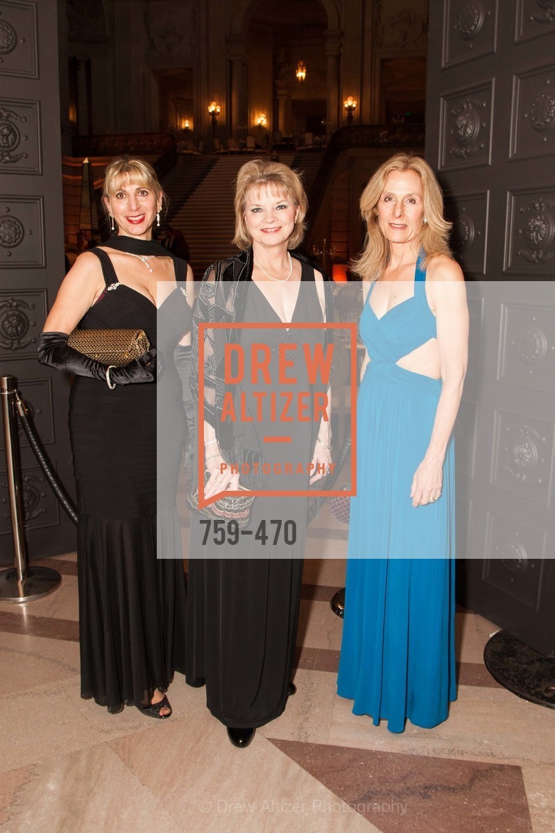 Marjorie Ammon, Margaret Berch, JoAn Smith, SAN FRANCISCO BALLET Opening Night Gala: PHENOMENAL - Arrivals, US. SF City Hall, January 22nd, 2014,Drew Altizer, Drew Altizer Photography, full-service agency, private events, San Francisco photographer, photographer california