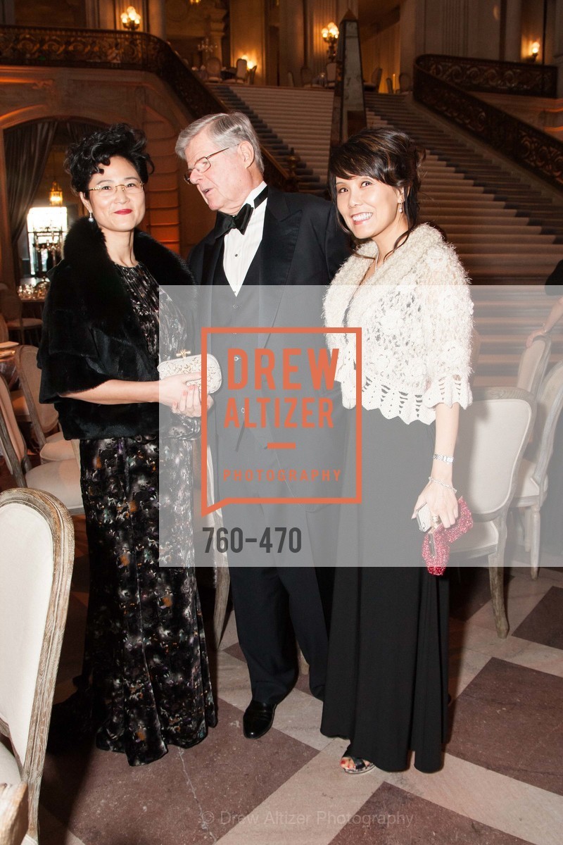 Beverly Hu, Richard Barker, Sally Sobek, SAN FRANCISCO BALLET Opening Night Gala: PHENOMENAL - Arrivals, US. SF City Hall, January 22nd, 2014,Drew Altizer, Drew Altizer Photography, full-service agency, private events, San Francisco photographer, photographer california