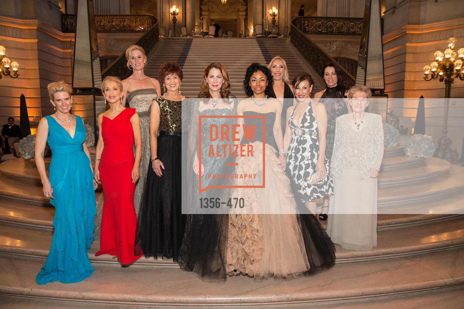 Marie Hurabiell, Shelley Gordon, Alison Mauze, Suzanne Thornton, Patricia Ferrin Loucks, Tanya Powell, Betsy Linder, Cathy Goodman, Debra Taylor, SAN FRANCISCO BALLET Opening Night Gala: PHENOMENAL - Arrivals, US. SF City Hall, January 22nd, 2014,Drew Altizer, Drew Altizer Photography, full-service event agency, private events, San Francisco photographer, photographer California