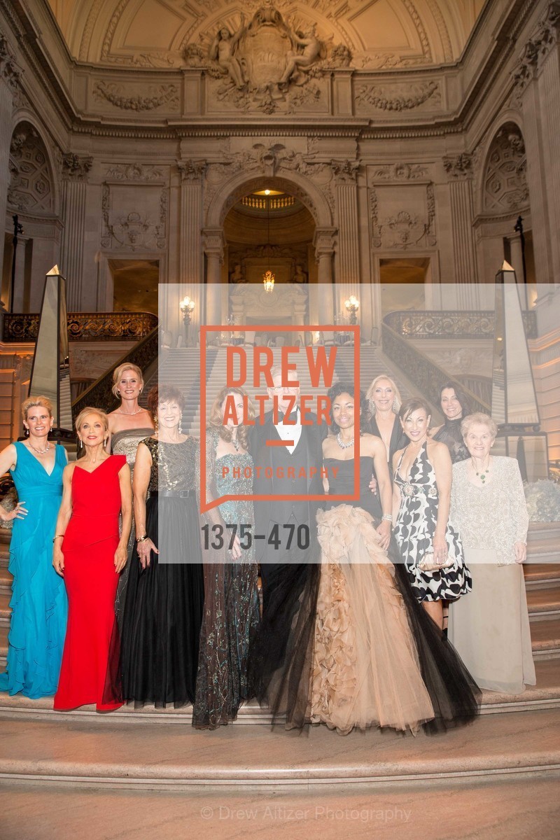 Marie Hurabiell, Shelley Gordon, Alison Mauze, Suzanne Thornton, Patricia Ferrin Loucks, Tanya Powell, Betsy Linder, Cathy Goodman, Debra Taylor, SAN FRANCISCO BALLET Opening Night Gala: PHENOMENAL - Arrivals, US. SF City Hall, January 22nd, 2014,Drew Altizer, Drew Altizer Photography, full-service agency, private events, San Francisco photographer, photographer california