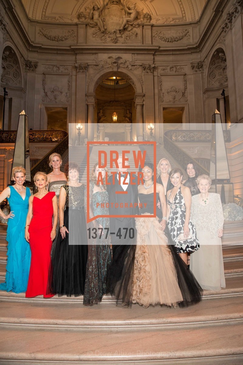 Marie Hurabiell, Shelley Gordon, Alison Mauze, Suzanne Thornton, Patricia Ferrin Loucks, Tanya Powell, Betsy Linder, Cathy Goodman, Debra Taylor, SAN FRANCISCO BALLET Opening Night Gala: PHENOMENAL - Arrivals, US. SF City Hall, January 22nd, 2014,Drew Altizer, Drew Altizer Photography, full-service agency, private events, San Francisco photographer, photographer california