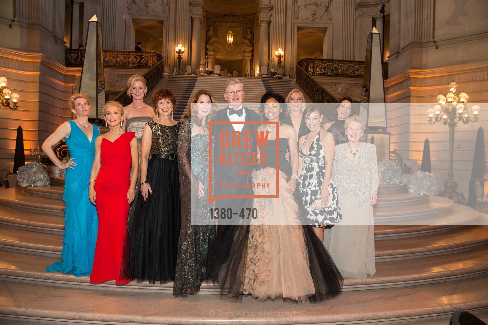 Marie Hurabiell, Shelley Gordon, Alison Mauze, Suzanne Thornton, Patricia Ferrin Loucks, Tanya Powell, Betsy Linder, Cathy Goodman, Debra Taylor, SAN FRANCISCO BALLET Opening Night Gala: PHENOMENAL - Arrivals, US. SF City Hall, January 22nd, 2014,Drew Altizer, Drew Altizer Photography, full-service agency, private events, San Francisco photographer, photographer california