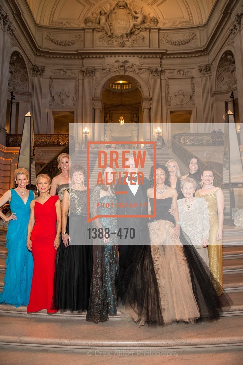 Marie Hurabiell, Shelley Gordon, Alison Mauze, Suzanne Thornton, Patricia Ferrin Loucks, Richard Barker, Tanya Powell, Betsy Linder, Cathy Goodman, Debra Taylor, SAN FRANCISCO BALLET Opening Night Gala: PHENOMENAL - Arrivals, US. SF City Hall, January 22nd, 2014,Drew Altizer, Drew Altizer Photography, full-service agency, private events, San Francisco photographer, photographer california