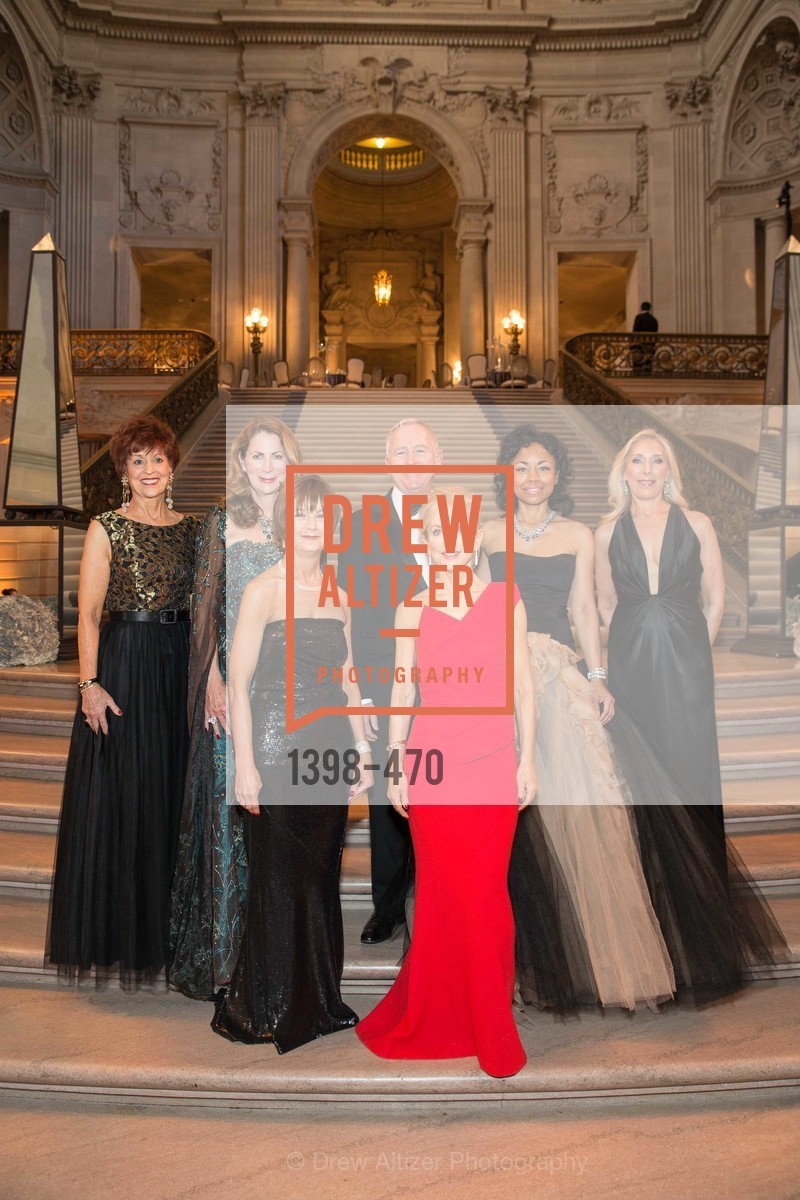 Suzanne Thornton, Patricia Ferrin Loucks, Debra Bernard, Glenn McCoy, Shelley Gordon, Tanya Powell, Betsy Linder, SAN FRANCISCO BALLET Opening Night Gala: PHENOMENAL - Arrivals, US. SF City Hall, January 22nd, 2014,Drew Altizer, Drew Altizer Photography, full-service agency, private events, San Francisco photographer, photographer california