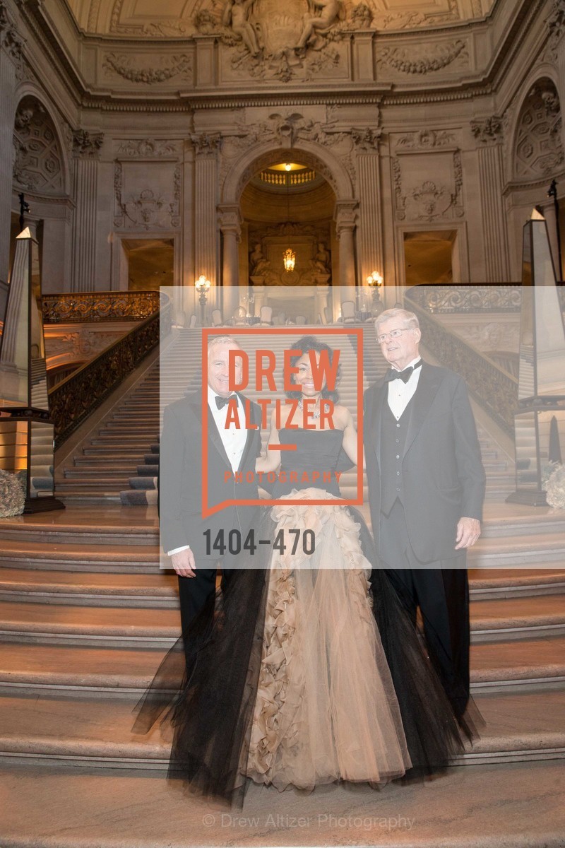 Glenn McCoy, Tanya Powell, Richard Barker, SAN FRANCISCO BALLET Opening Night Gala: PHENOMENAL - Arrivals, US. SF City Hall, January 22nd, 2014,Drew Altizer, Drew Altizer Photography, full-service agency, private events, San Francisco photographer, photographer california