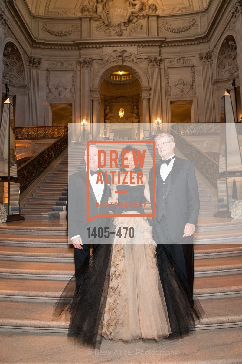 Glenn McCoy, Tanya Powell, Richard Barker, SAN FRANCISCO BALLET Opening Night Gala: PHENOMENAL - Arrivals, US. SF City Hall, January 22nd, 2014,Drew Altizer, Drew Altizer Photography, full-service agency, private events, San Francisco photographer, photographer california