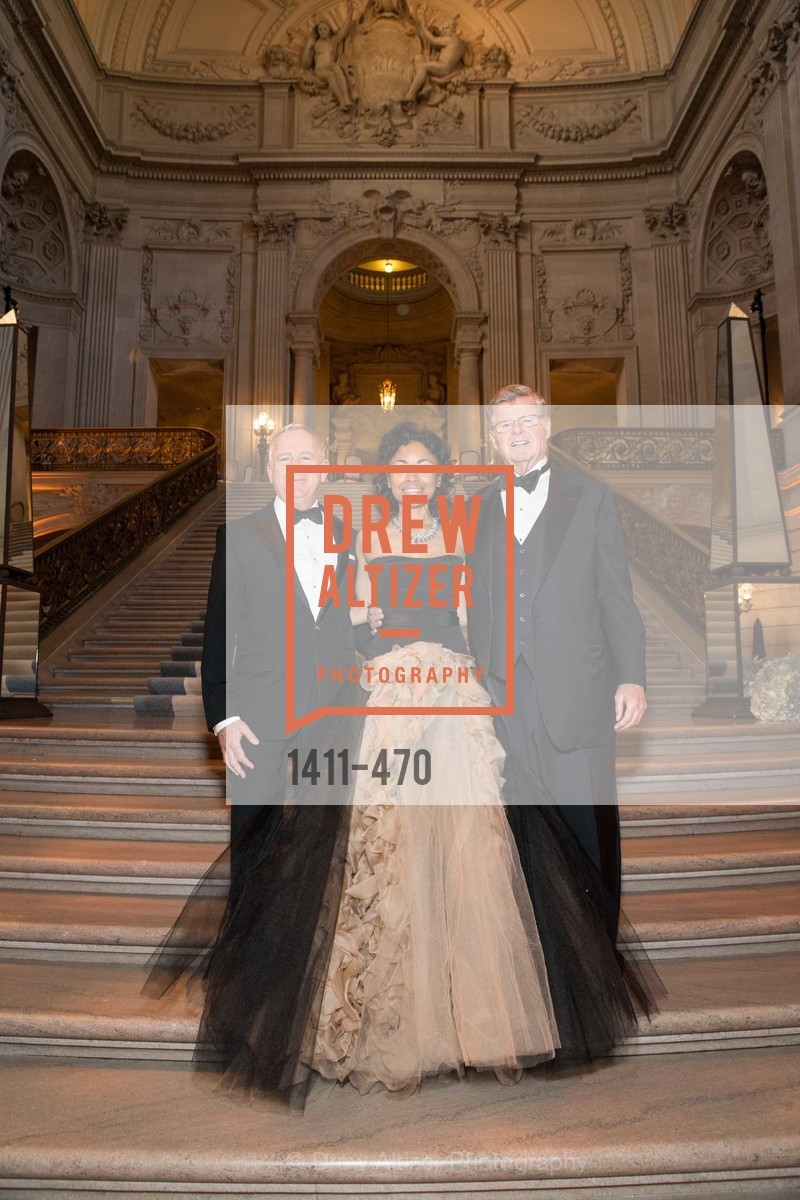 Glenn McCoy, Tanya Powell, Richard Barker, SAN FRANCISCO BALLET Opening Night Gala: PHENOMENAL - Arrivals, US. SF City Hall, January 22nd, 2014,Drew Altizer, Drew Altizer Photography, full-service event agency, private events, San Francisco photographer, photographer California