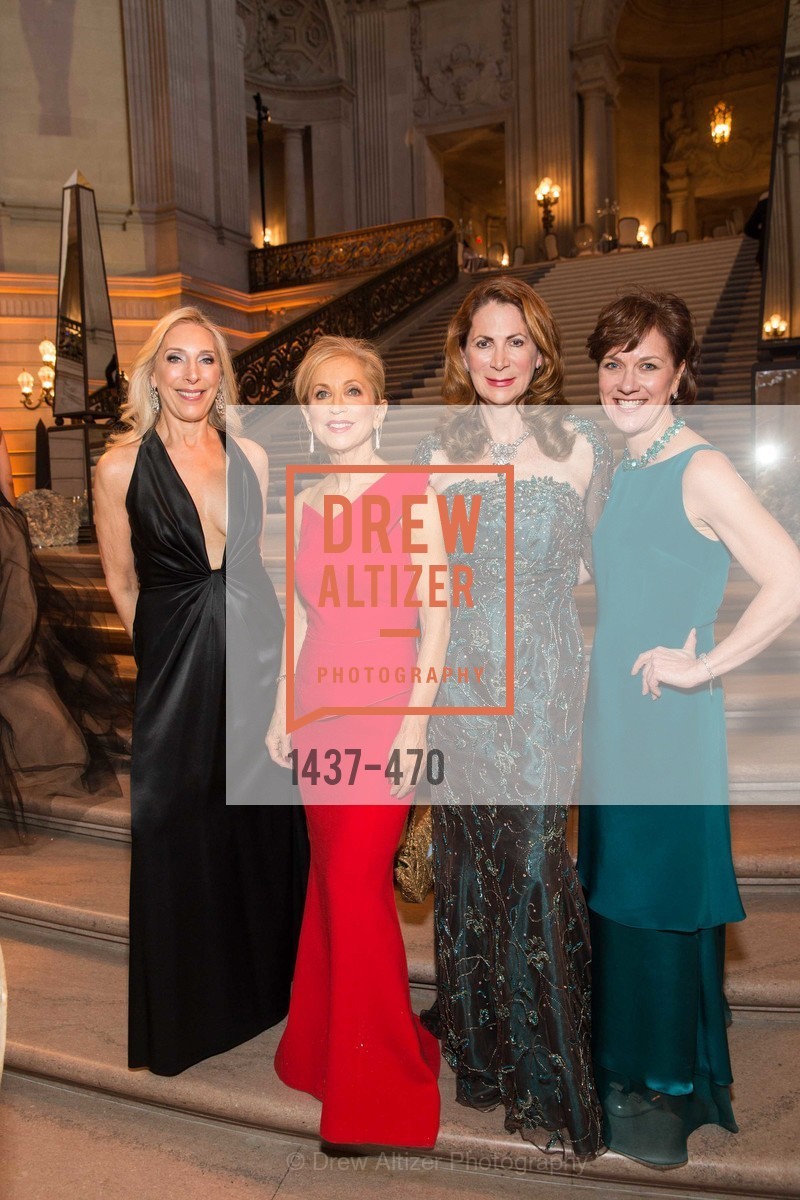Betsy Linder, Shelley Gordon, Patricia Ferrin Loucks Lee Gregory, SAN FRANCISCO BALLET Opening Night Gala: PHENOMENAL - Arrivals, US. SF City Hall, January 22nd, 2014,Drew Altizer, Drew Altizer Photography, full-service agency, private events, San Francisco photographer, photographer california