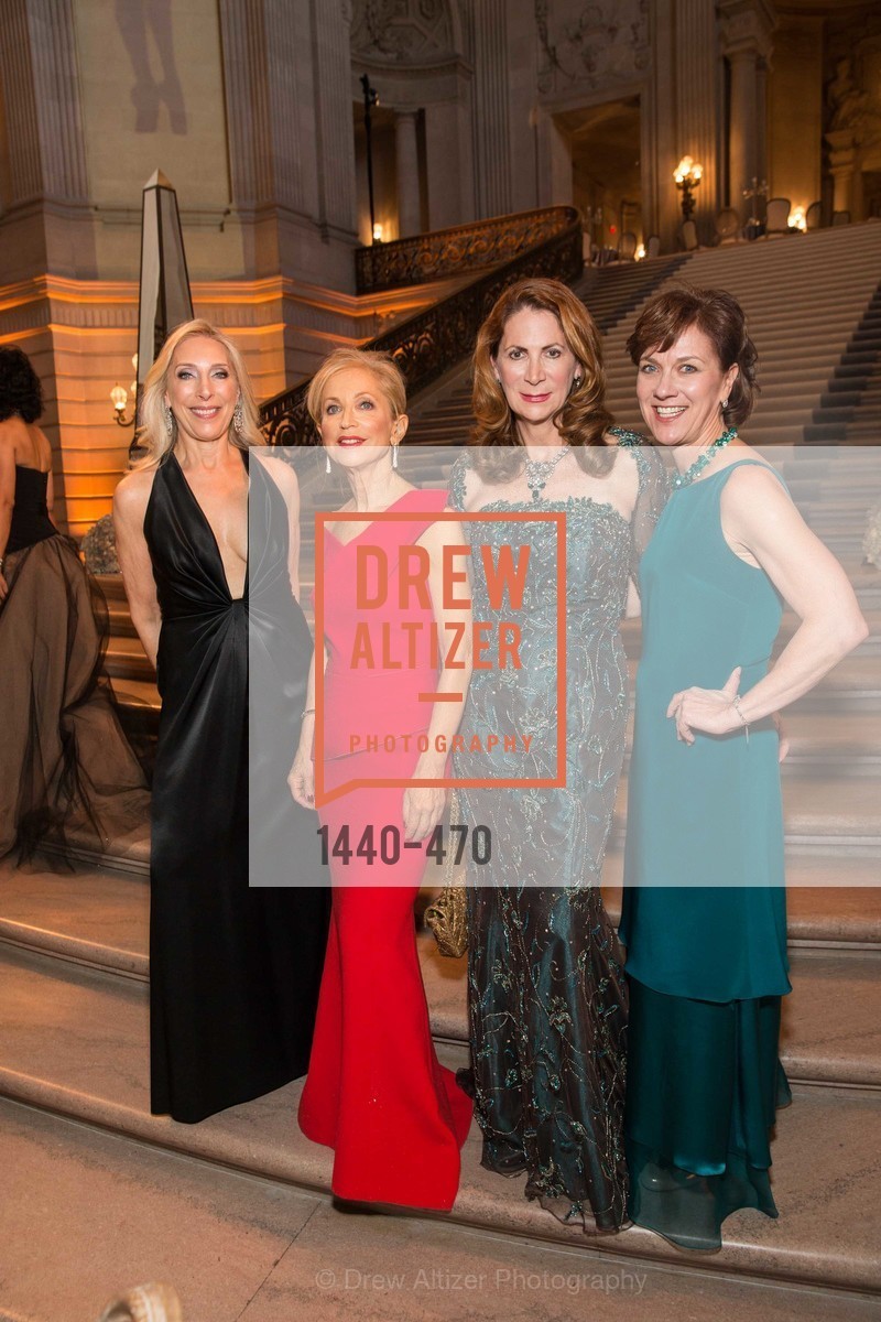 Betsy Linder, Shelley Gordon, Patricia Ferrin Loucks Lee Gregory, SAN FRANCISCO BALLET Opening Night Gala: PHENOMENAL - Arrivals, US. SF City Hall, January 22nd, 2014,Drew Altizer, Drew Altizer Photography, full-service agency, private events, San Francisco photographer, photographer california