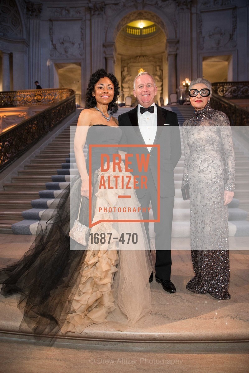 Tanya Powell, Glenn McCoy, Joy Venturini Bianchi, SAN FRANCISCO BALLET Opening Night Gala: PHENOMENAL - Arrivals, US. SF City Hall, January 22nd, 2014,Drew Altizer, Drew Altizer Photography, full-service agency, private events, San Francisco photographer, photographer california