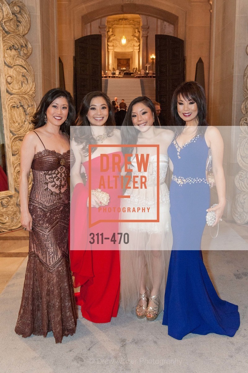 Kristi Yamaguchi, Kelsey Lee, Kristen Lee, Jennifer Lee, SAN FRANCISCO BALLET Opening Night Gala: PHENOMENAL - Arrivals, US. SF City Hall, January 22nd, 2014,Drew Altizer, Drew Altizer Photography, full-service agency, private events, San Francisco photographer, photographer california