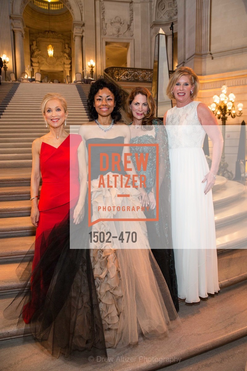 Shelley Gordon, Tanya Powell, Patricia Ferrin Loucks, Jennifer Brandenburg, SAN FRANCISCO BALLET Opening Night Gala: PHENOMENAL - Arrivals, US. SF City Hall, January 22nd, 2014,Drew Altizer, Drew Altizer Photography, full-service agency, private events, San Francisco photographer, photographer california