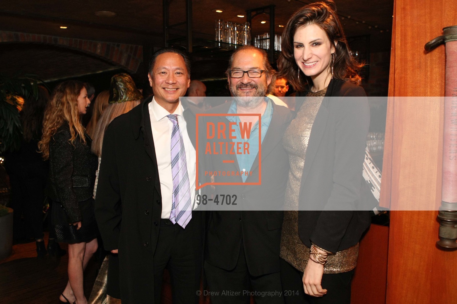 Jeff Adachi, Gary Kamiya, Lauren Smiley, SAN FRANCISCO MAGAZINE's Third Annual Power Issue Party, US, December 3rd, 2014, Photo #98-4702 Jeff Adachi, Gary Kamiya, Lauren Smiley, Photo #98-4702