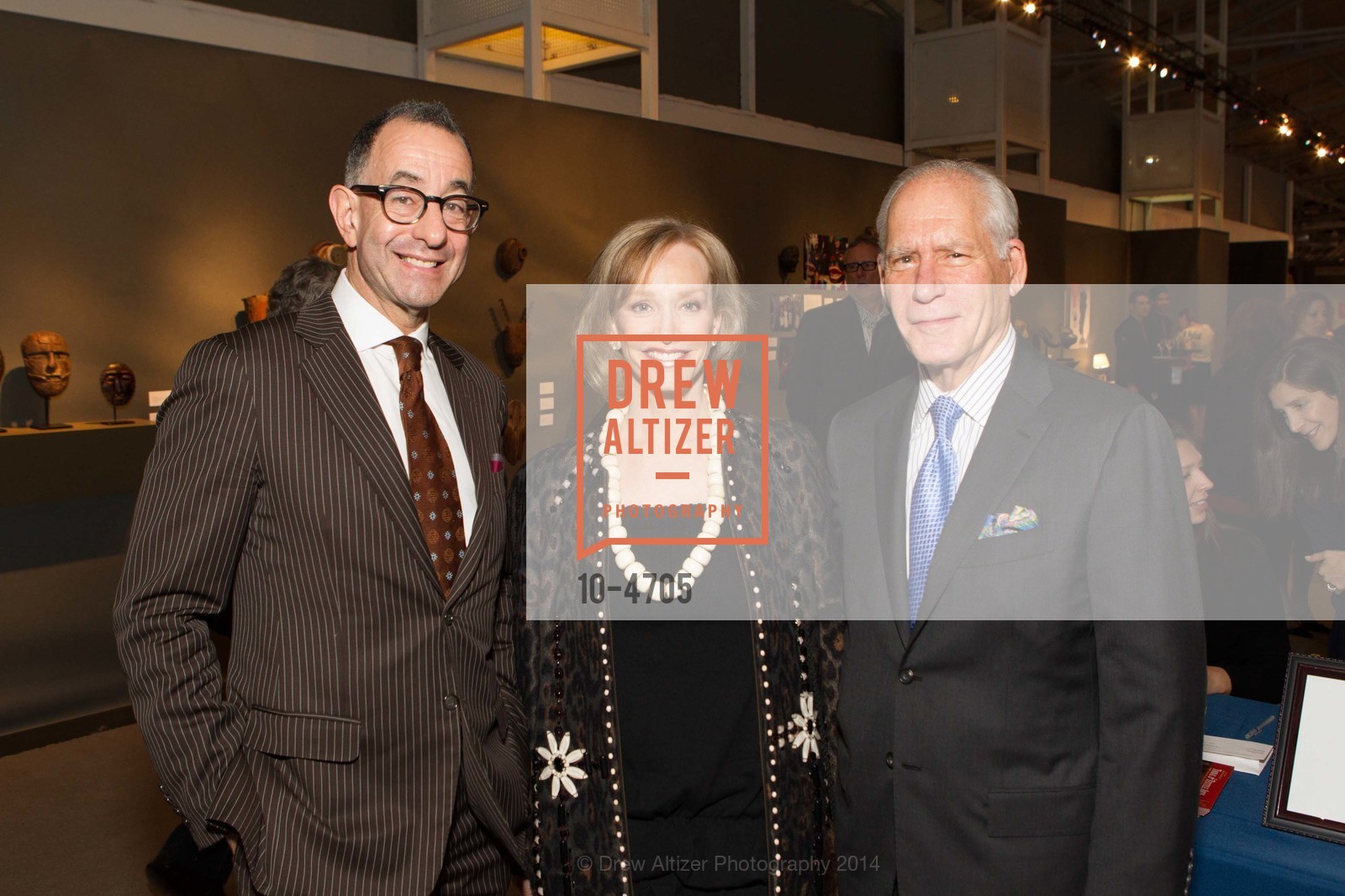 Colin Bailey, OJ Shansby, Gary Shansby, San Francisco Tribal & Textile Arts Show Opening Preview Gala, US, February 6th, 2014, Photo #10-4705 Colin Bailey, OJ Shansby, Gary Shansby, Photo #10-4705